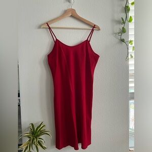 Nanette Lepore Vibrant Red Slip Dress (4)